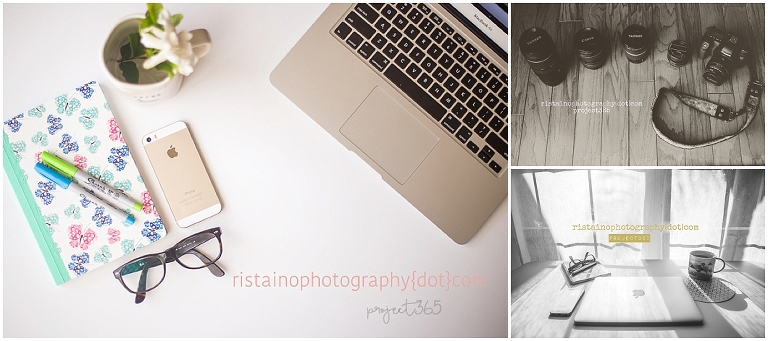 Stylized desk photo with macbook air and iPhone 5s by Ristaino Photography of Sarasota FL