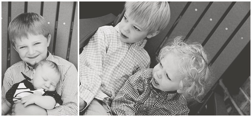 Black and white photos of brothers by Ristaino Photography of Sarasota FL