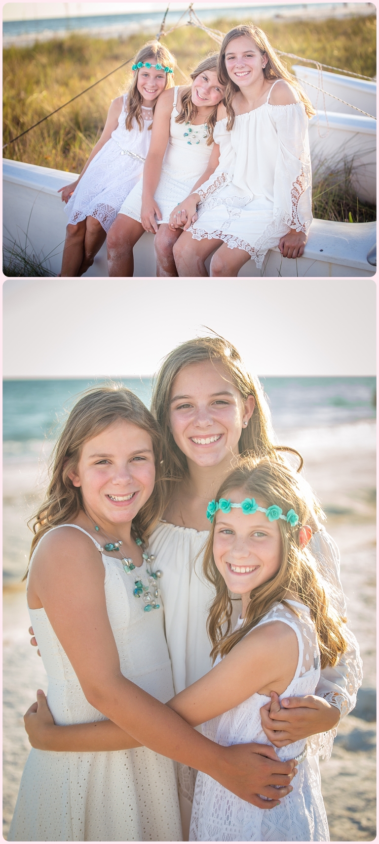 Sunset beach session at Siesta Key by Sarasota portrait photographer www.ristainophotography.com