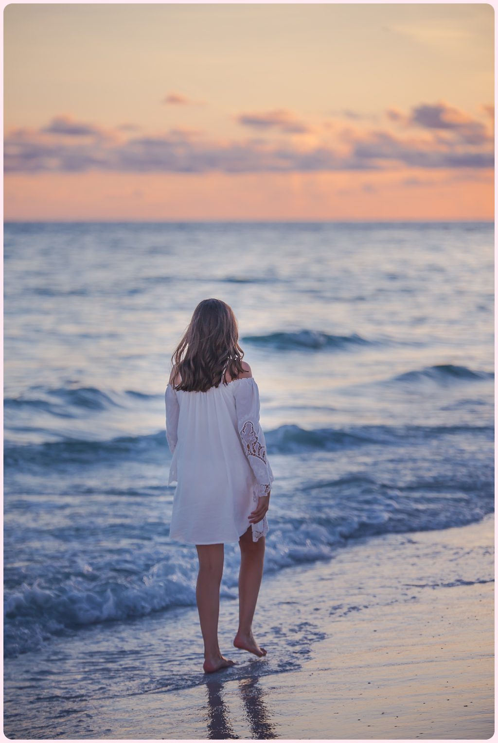 Siesta Key Sunset beach session by Sarasota portrait photographer www.ristainophotography.com