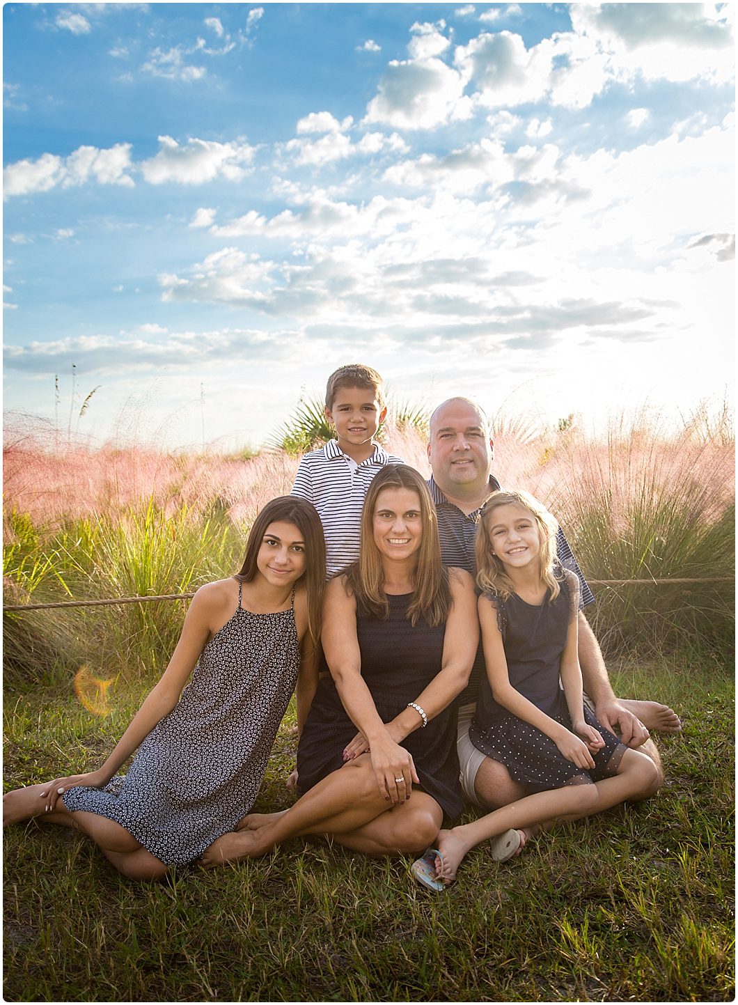 Siesta Key photoshoot at sunset by Sarasota Family photographer Michaela Ristaino Photography www.ristainophotography.com