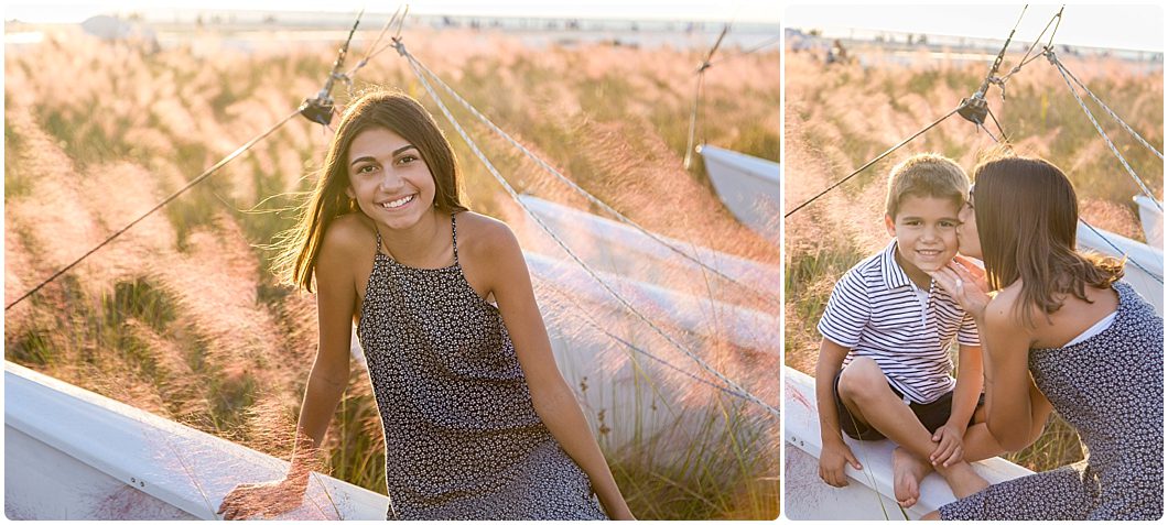 Siesta Key photoshoot at sunset by Sarasota Family photographer Michaela Ristaino Photography www.ristainophotography.com