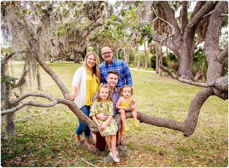 Family photos taken at Phillippi Estate Park in Sarasota Florida by Michaela Ristaino Photography Sarasota's Premier Family and Headshot Photographer