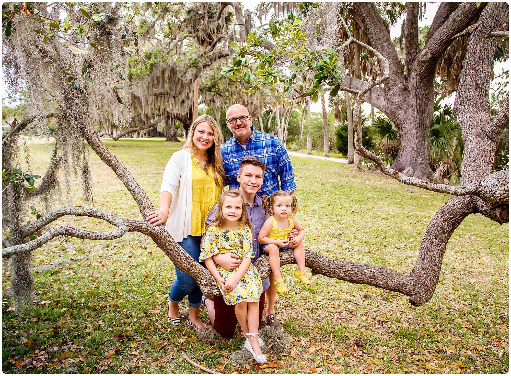 Family photos taken at Phillippi Estate Park in Sarasota Florida by Michaela Ristaino Photography Sarasota's Premier Family and Headshot Photographer