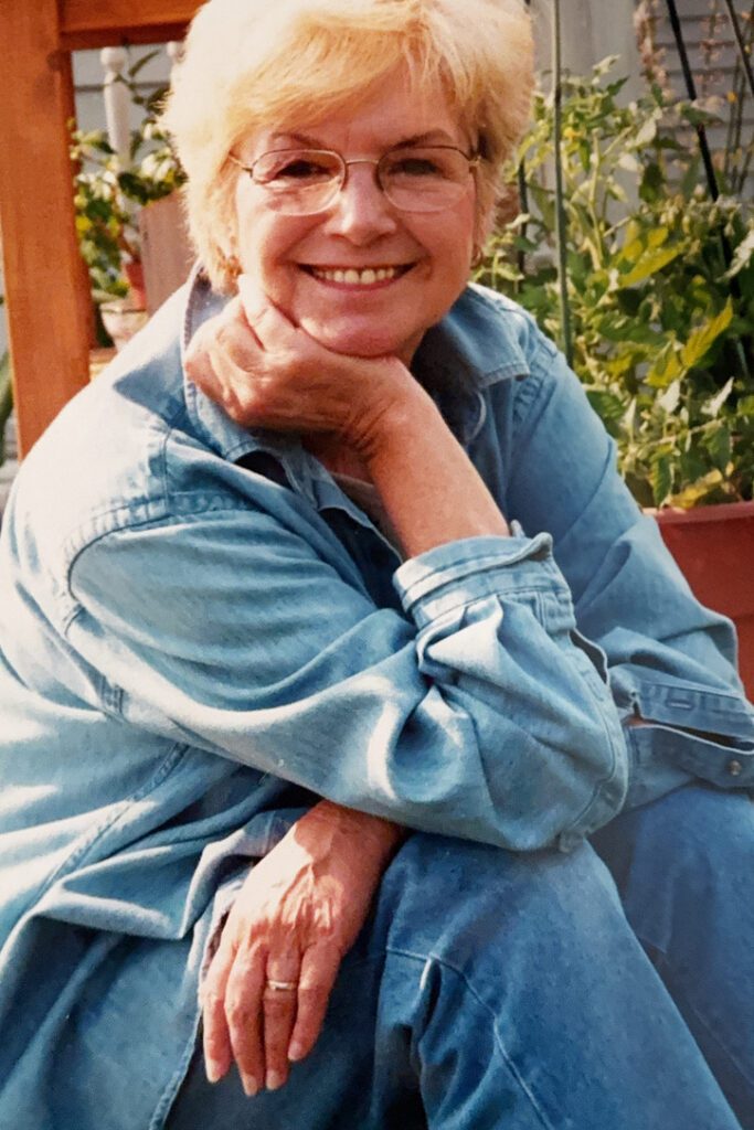 Dori Chaconas, children's book author and artist, in a casual portrait.