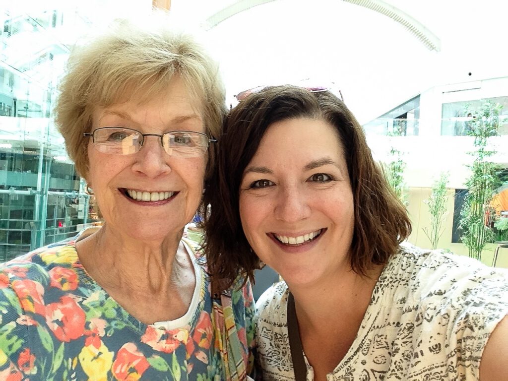 Michaela Ristaino with her mother Dori Chaconas, children's book author and artist.

