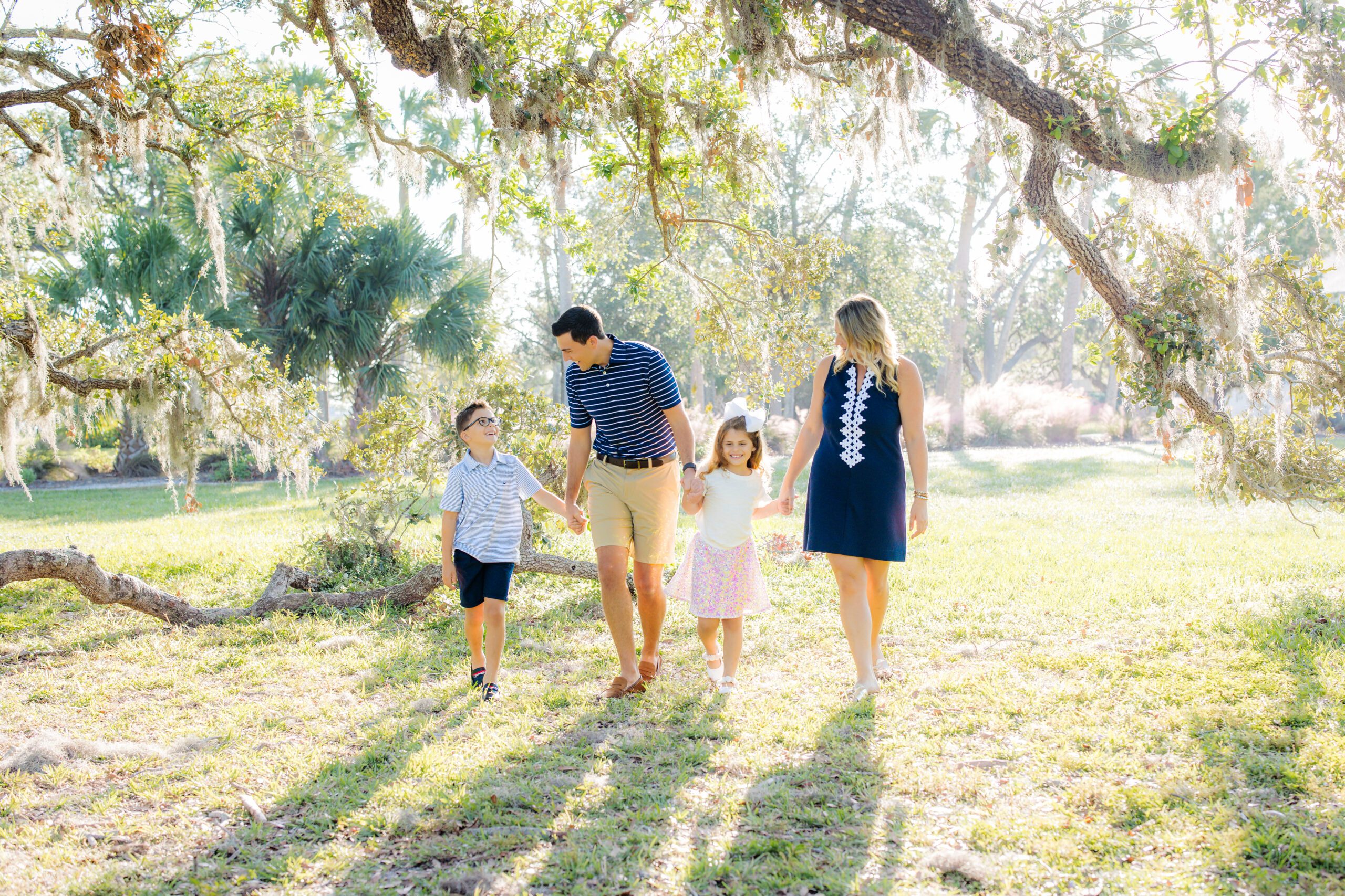 Family holiday mini session at Phillippi Estate Park, Sarasota